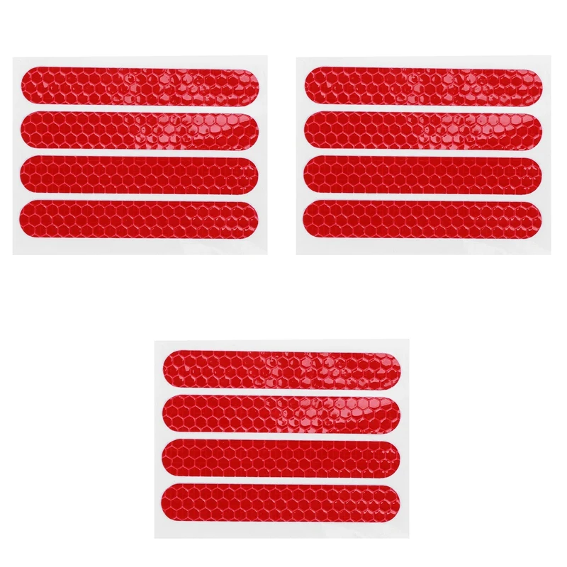 3X Front Rear Wheel Cover Protective Shell Reflective Sticker For Ninebot Max G30 Scooter Accessories 4PCS, Red