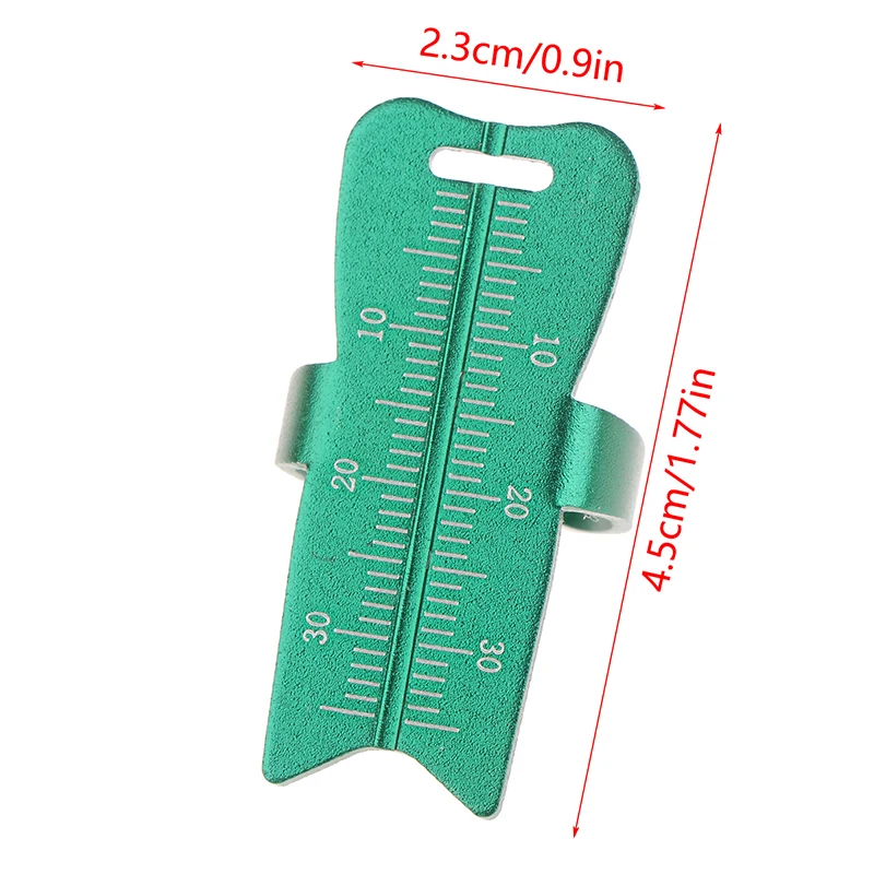 Reglas dentales de aluminio para dentistas, herramienta de medición, 1 piezas