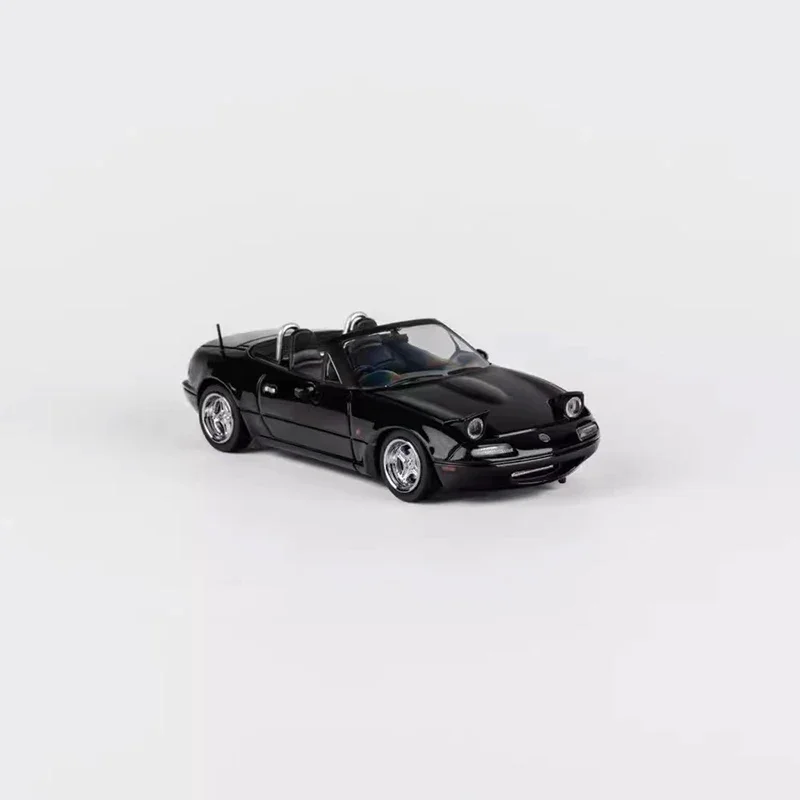 Micro Turbo 1:64 Alloy Model Car MX-5 Eunos Roadster Miata Pandem Rocket Bunny Refitting -Metallic Black