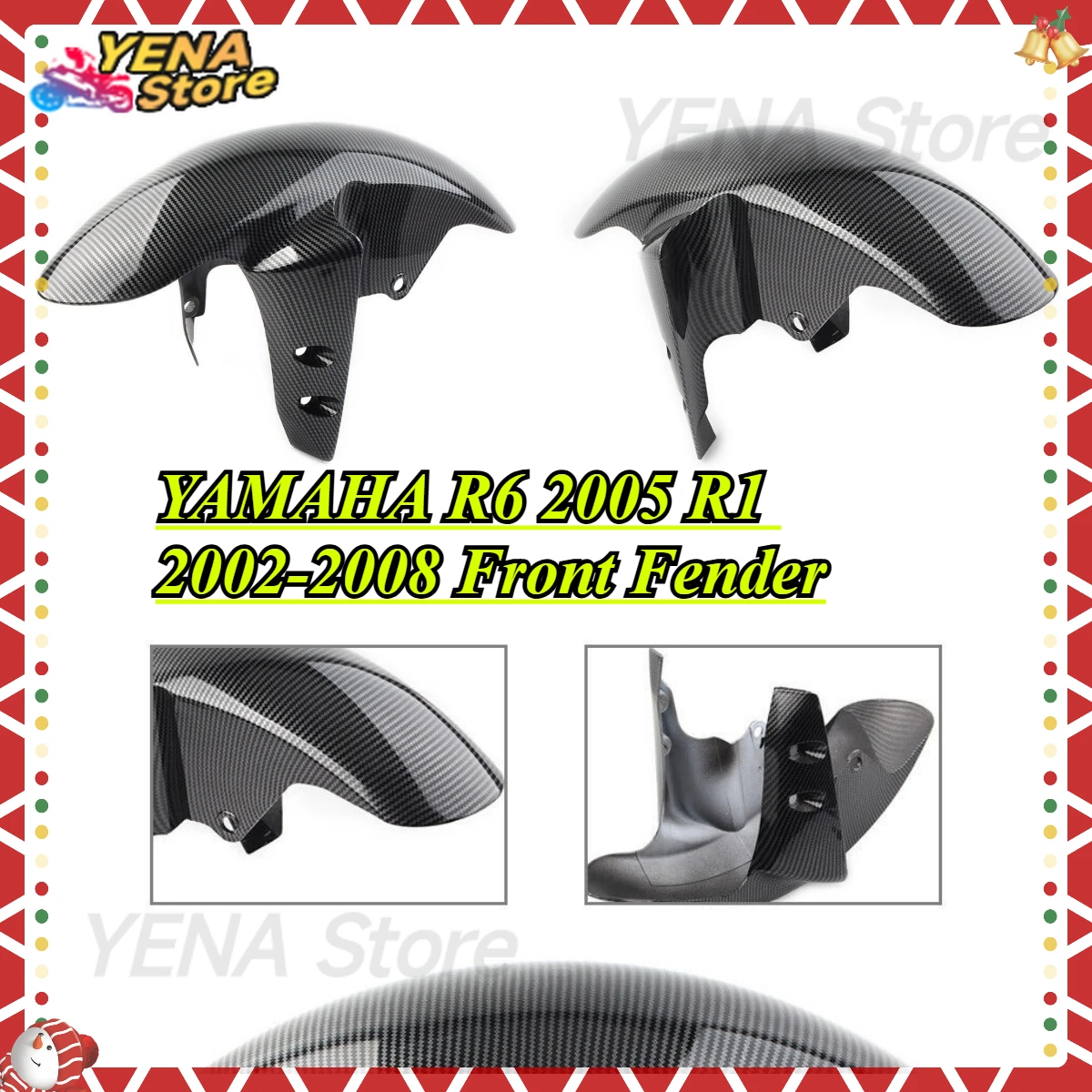 

For Yamaha R6 2005 R1 2002-2008 100% Carbon Fiber Front Fender