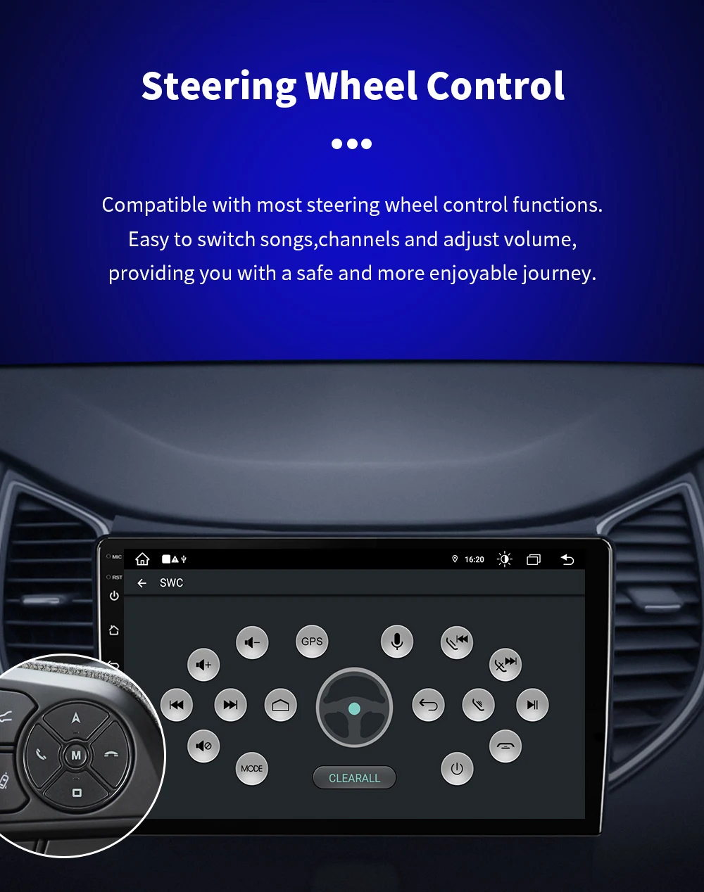 Android 16 Wireless Carplay Auto Für Suzuki Vitara 4 2017 2018 2019 2020-2022 Autoradio Stereo Multimedia Navigation GPS-Player – Detail 20