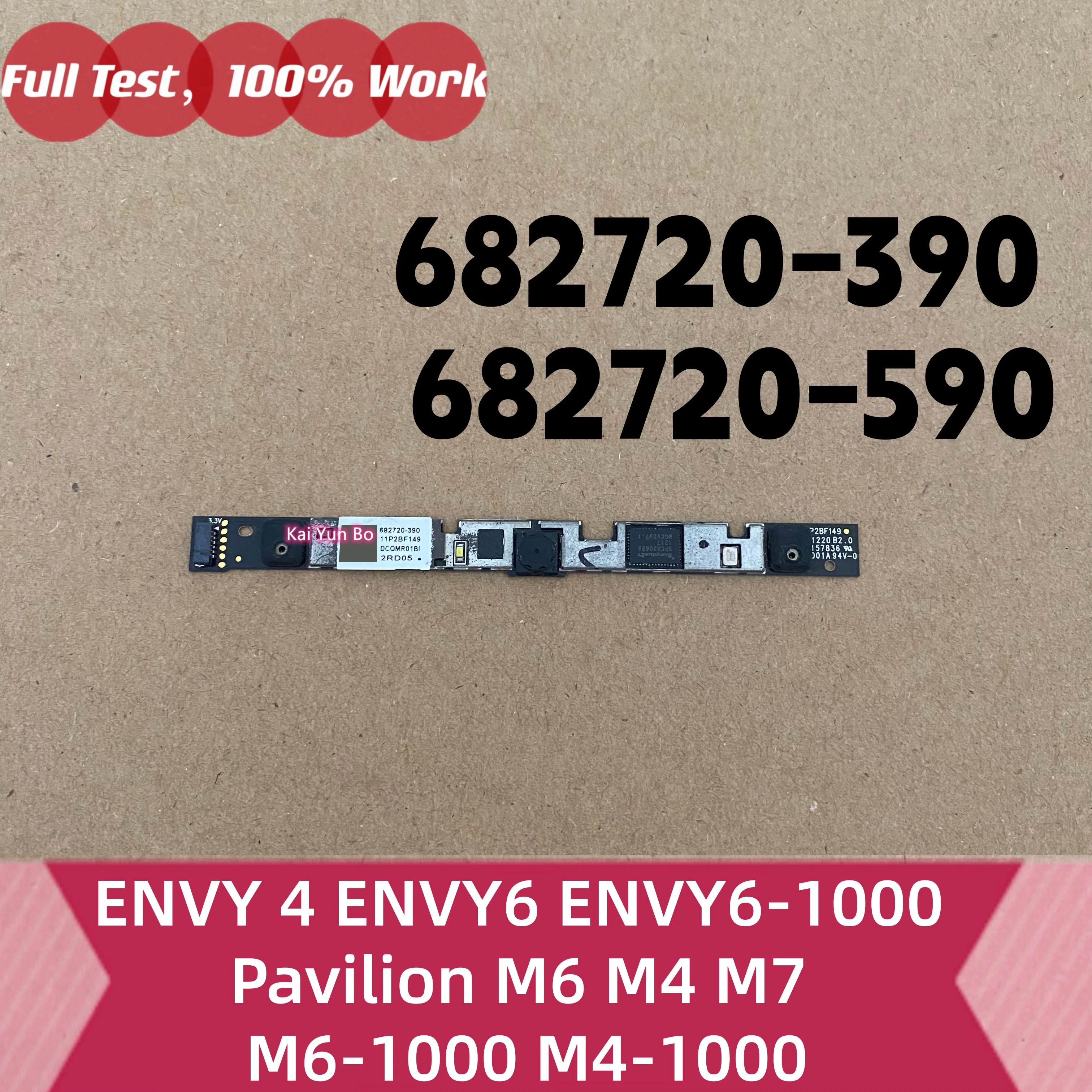 Módulo de Câmera WebCam Kai Yun Bo para HP ENVY 4 ENVY6 ENVY6-1000 Pavilion M6 M4 M7 M6-1000 M4-1000 682720-390 682720-590