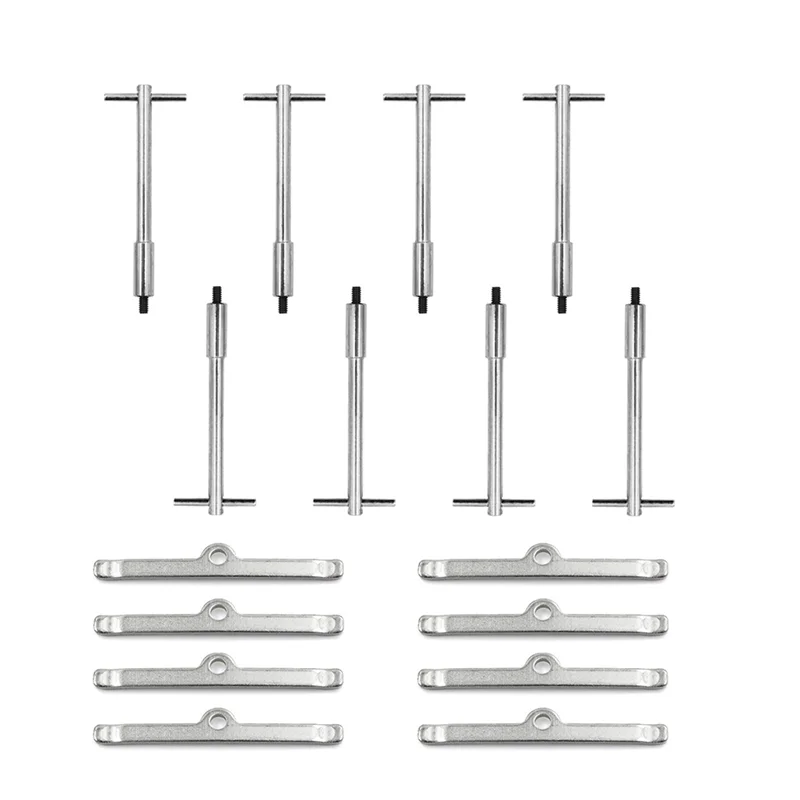 Kit Penahan Penutup Katup T-bar Tinggi Yang Sedang Tren untuk SB Chevy Chrome SBC 283 327 350 Set T-bar Penutup Katup Tab Baut