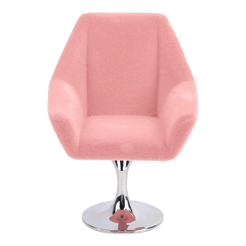 كرسي بذراعين يتدفقون مصغر لبيت الدمى ، ملحق الديكور ،