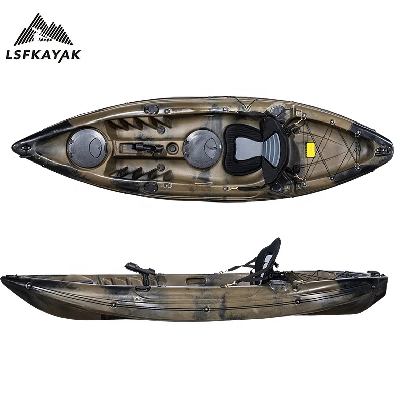 Small Cheap Light Weight  Fishing Kayak Sit on Top Rowing Boat