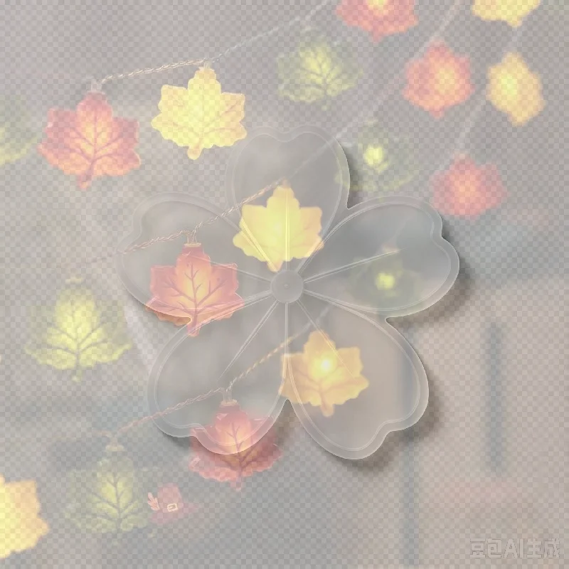1.5m Warm White LED Leaf Pumpkin Nut Light String for Fall Harvest Halloween Thanksgiving Home Decor