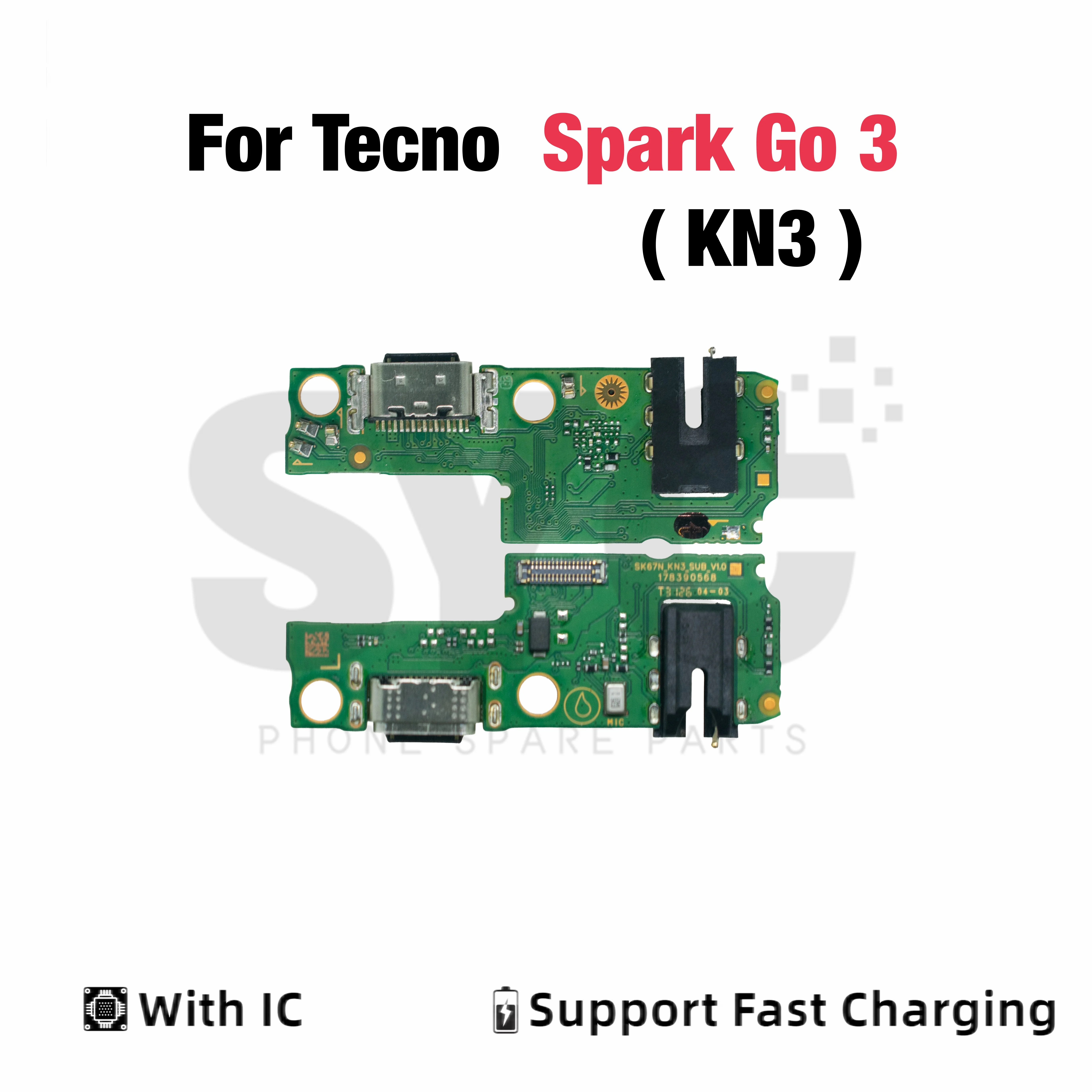 SYC OEM Fast Charging Port Connector Board Dock Charger Flex Cable For infinix Tecno Spark Go 3