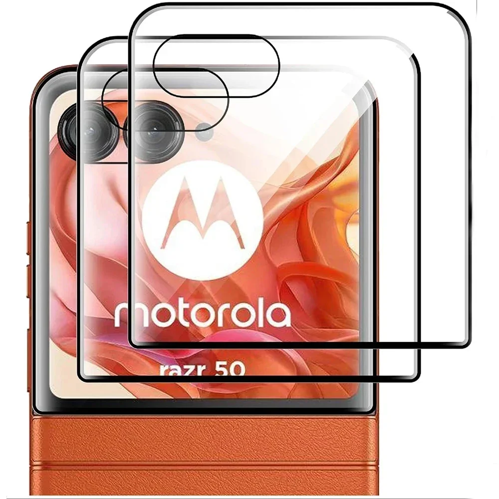 3D Curved HD Tempered Glass For Motorola Moto Razr 50 Ultra Screen Protector For Razr 2024 Plus 2024 50S 50d Protective Flim