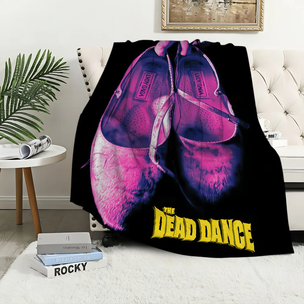 singer L-Lady G-Gaga The D-Dead Dance Flannel warm soft plush blanket for sofa living room hogar office bedroom travel gift home
