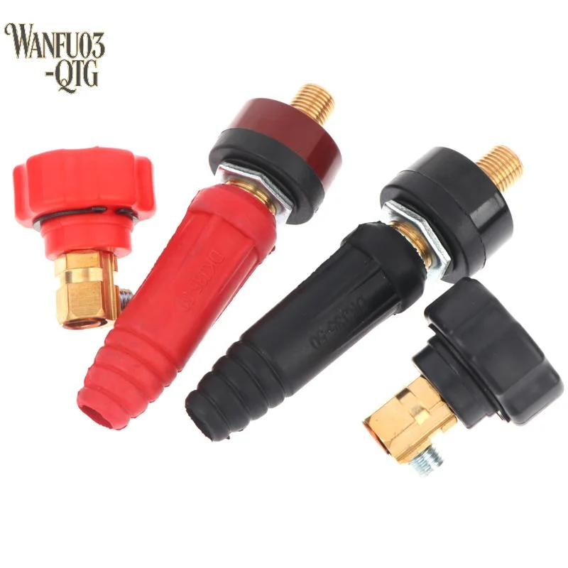Hot Welding Quick Connector Copper Terminal Insulated Rubber Plug Socket DKJ10-25 DKJ35-50 For Arc Welding Equipment Connection