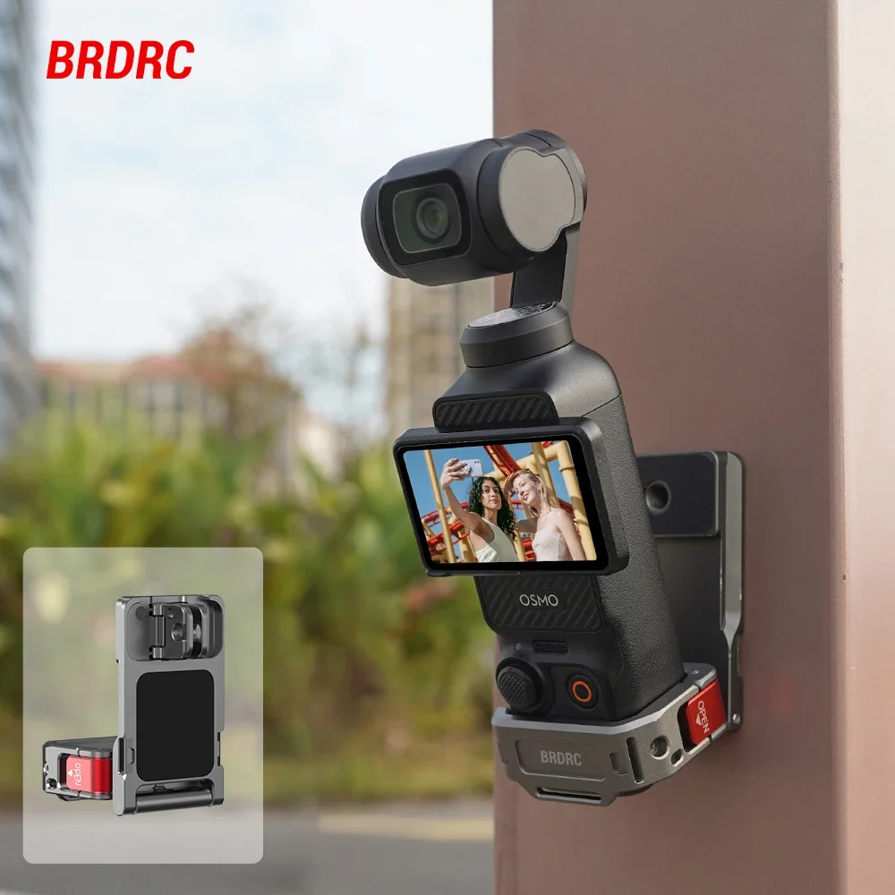 BRDRC Magnetic Adapter Frame for DJI Osmo Pocket 3 Camera Expansion Bracket Desktop Mount Base Portable Photography Accessorise