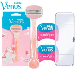 Gillette Venus 3 Layer Blades with Soap Bar Smooth Shaving Razor Blade Heads Hair Remover Replacement Blade for Women Body 3Pcs