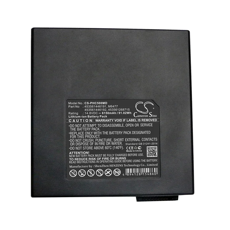 6150mAh Battery For  Ultrasound CX30, Ultrasound CX50, Echographe CX50, 453561268715, 453561446191, 453561446192, M6477