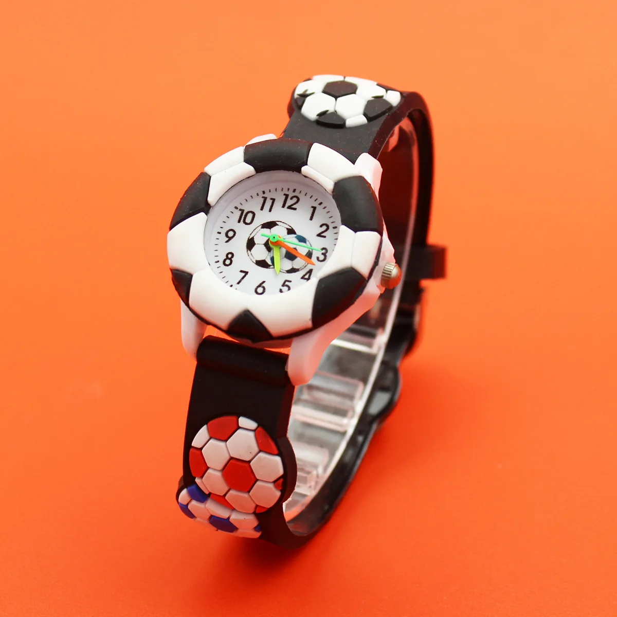 

Children's Cute Football Watch Basketball Silicone Cartoon 3D Three-dimensional Gift for Primary School Students Fashion Watches