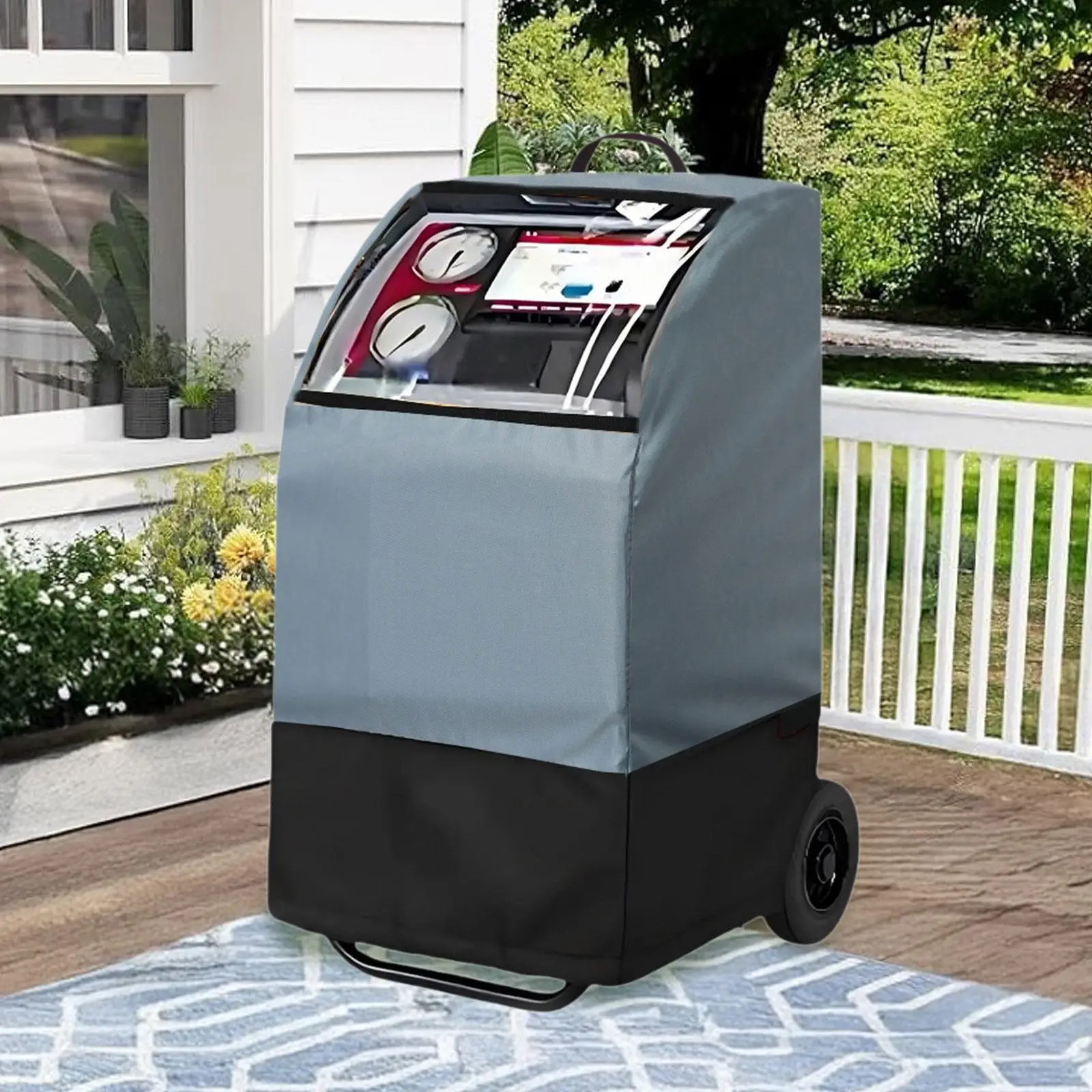 

Чехол для кондиционера Rrr Machines, портативный кондиционер, пылезащитный аксессуар, ветрозащитный ремень, ткань Оксфорд с окном, сверхмощный