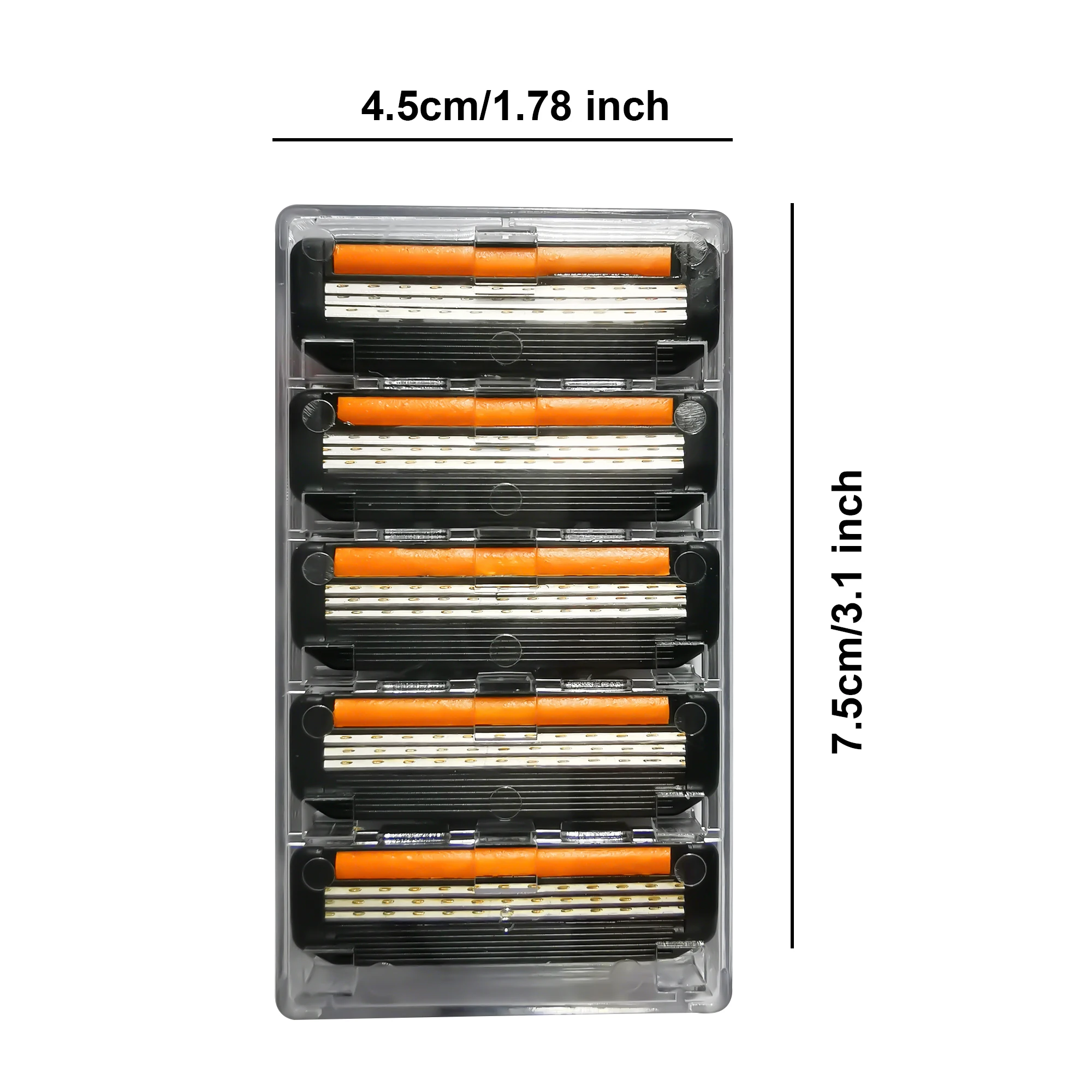3-Klingen-Rasierer-Set für Männer, 30/60/100 Ersatzköpfe, sanft zur Haut, glatte Rasur, Reise-Set für die tägliche Gesichts- und Körperpflege – Detail 5