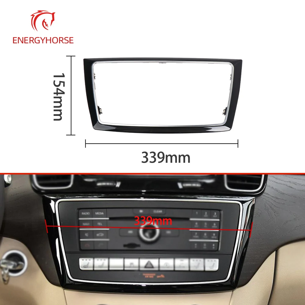 

W166 W292 Center Console Air Conditioning CD Panel Cover Trim Car Audio Decoration Frame For Mercedes Benz 1666802317