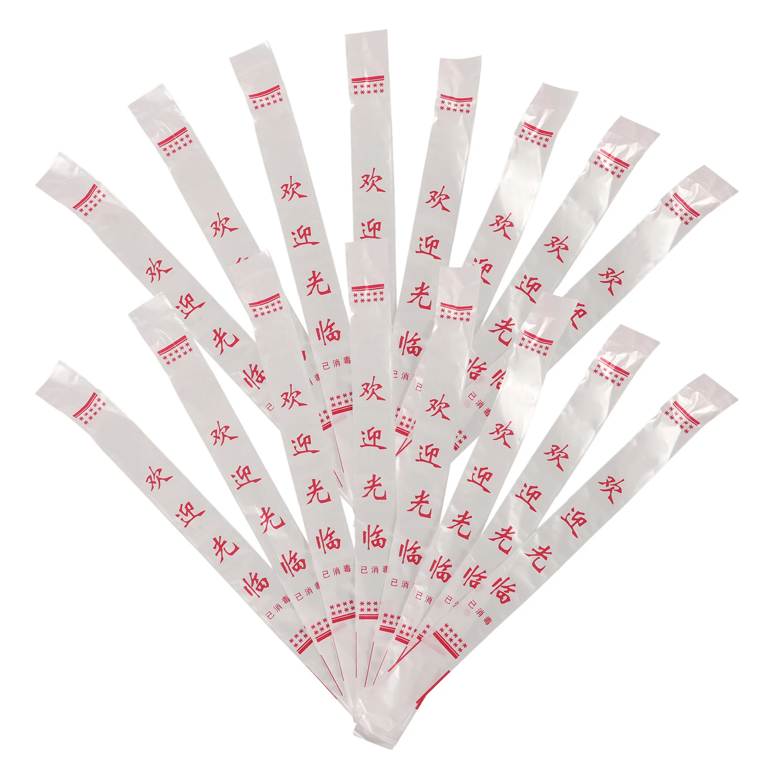 

1000pcs Disposable Chopsticks Sleeves Plastic Cutlery Sleeves For Takeout Restaurant Kitchen Storage Foldable Tableware