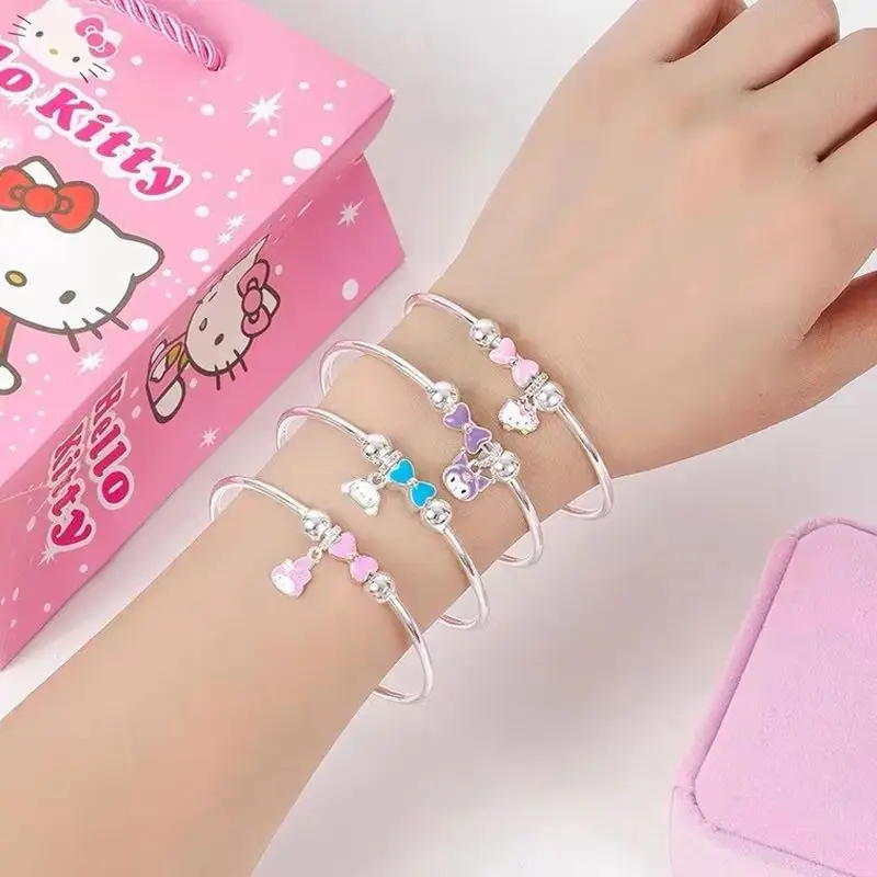 

Miniso Sanrio Jade Gui Dog Melody Kulom Dua Cat Браслет женский милый сладкий студенческий браслет друзья подарок