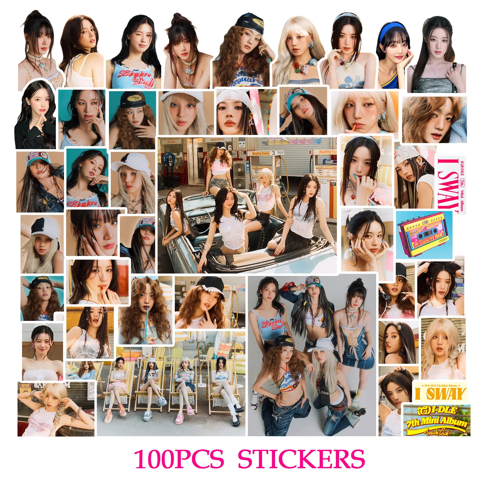 KPOP (G)I-DLE Stickers New Album Photocards collection High Quality Print Photo fan gift