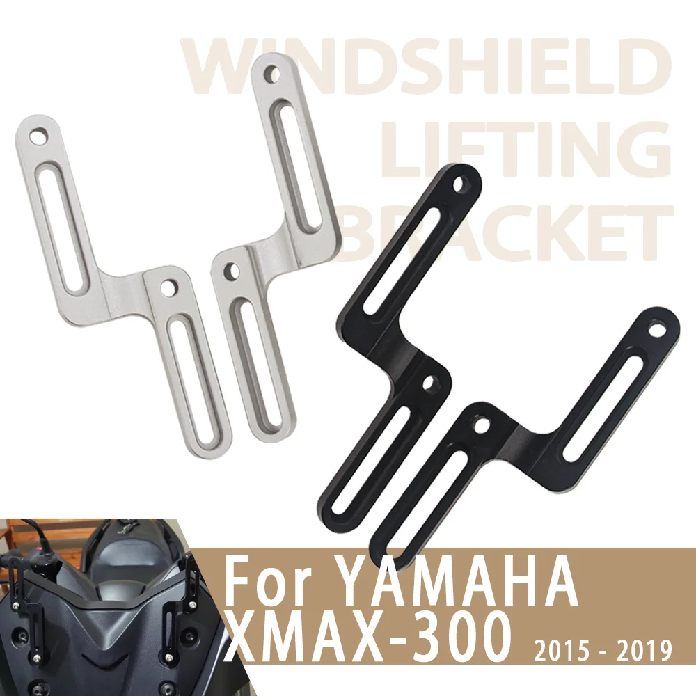 

Motorcycle Windscreen Adjusters For X-MAX 300 XMAX 300 XMAX300 2015 2016 2017 2018 2019 CNC Aluminum Windshield Bracket