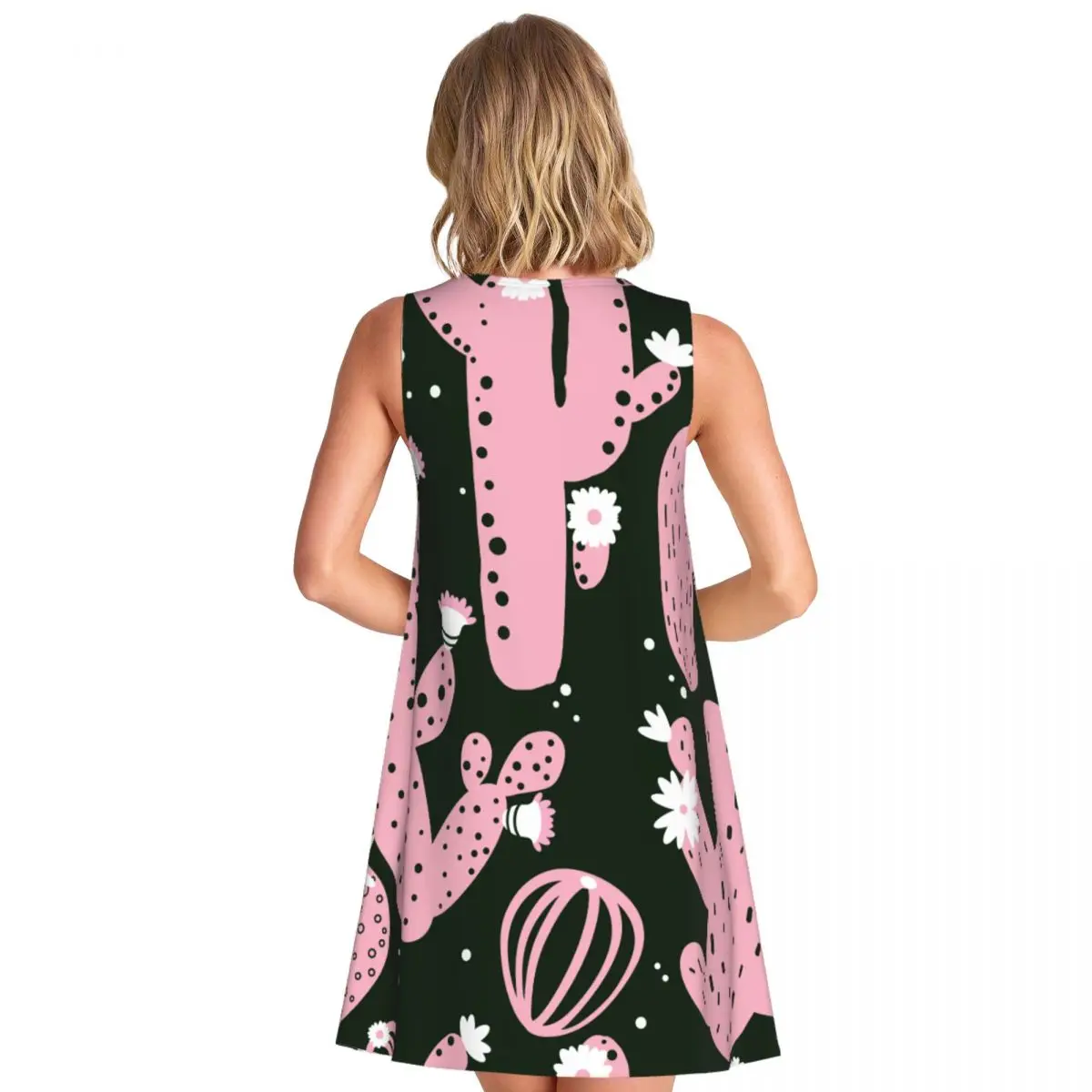 Cactus Women's Sleeveless Sweet Outing Holiday Dress Polished Graduation Dress