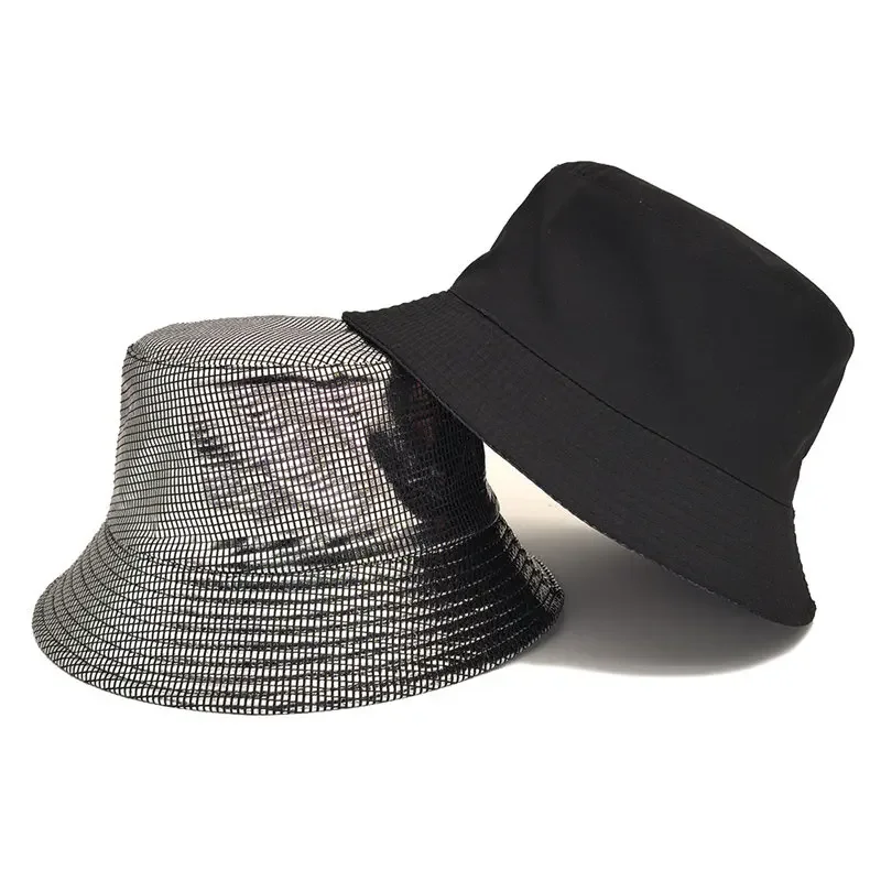 

Spring and Summer Polyester Geometric Print Bucket Hat Fisherman Hat Outdoor Travel Hat Sun Cap Hats for Men and Women 185