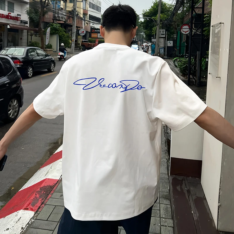 

Motorcycle Niche Trendy Brand High Street Loose Short-Sleeved T-Shirt for Men and Women Summer 2025 New Style Pure Cotton