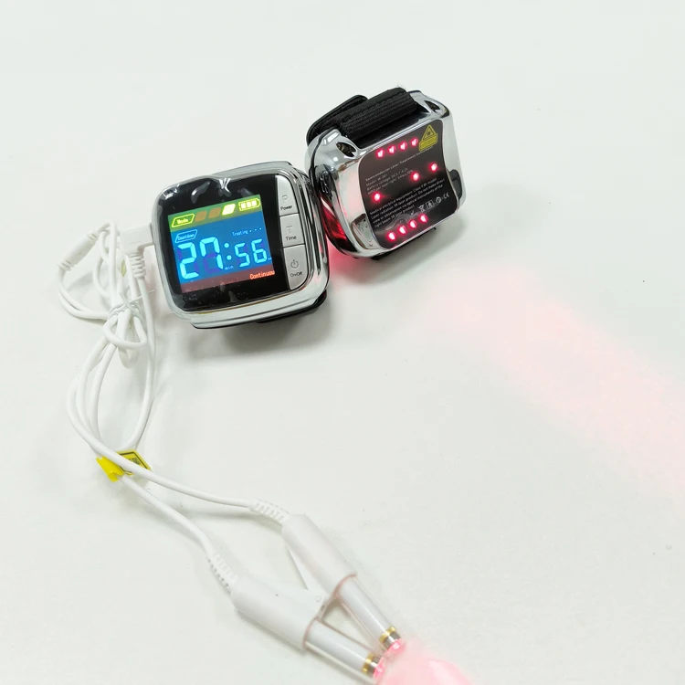 

650nm Laser Therapy Machine for Physical Therapy Diabetic Wrist Watch Treatment for Diabetes Hypertension Health Care Apparatus