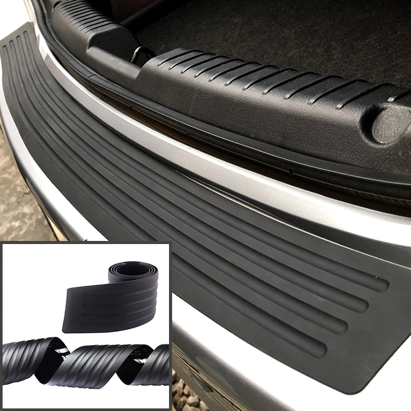 Gummi-Formteile Zierleiste Abdeckung Anti-Kratz Auto-Heckstoßstangenschutzplatte Kofferraumschutzleiste Auto-Styling – Detail 1