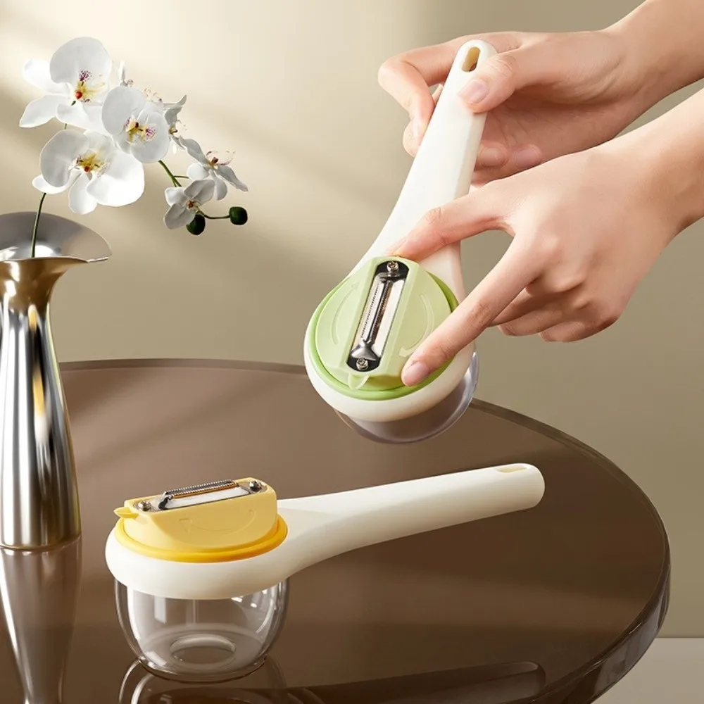 Splash-proof Storage Type Vegetable Peeler Ergonomic Non-Slip Handle Fruit Scraper Multifunctional Efficient Fruit Peeler Tools