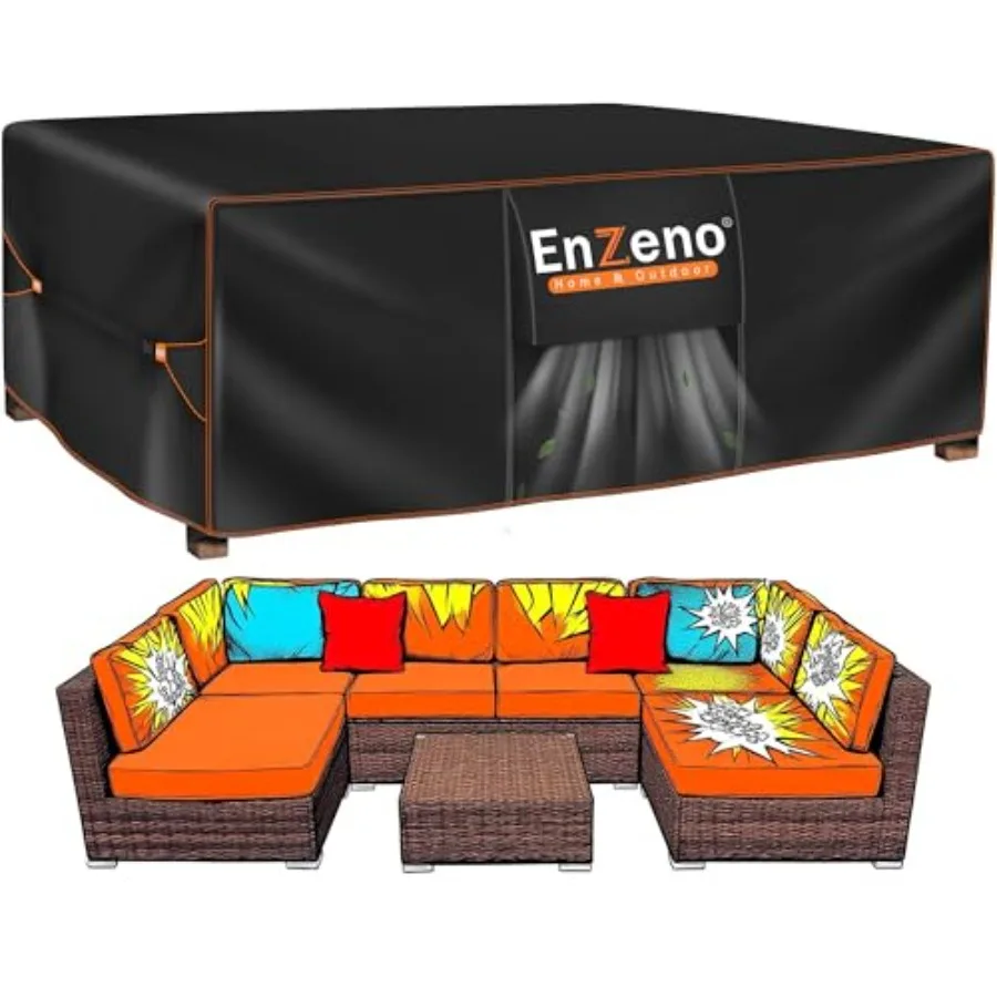 

Enzeno Patio Furnie Set Cover Outdoor Sectional Sofa Couch Set Covers Waterof Gar Dininble Chair Set Cover Outside Recngular He