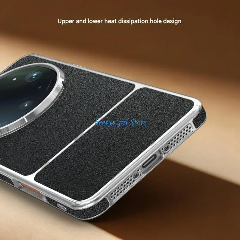C7AB Leather Texture Shockproof Cover Shell Scratchproof Skin Case Easy To Clean And Install Protector Case for Find X9