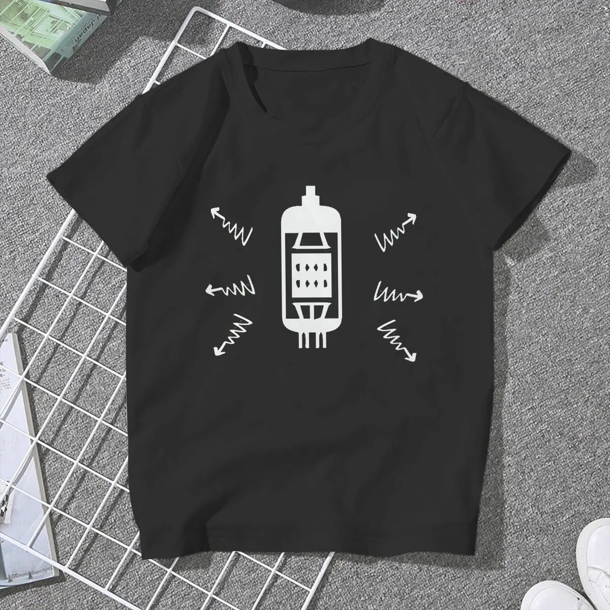 Vacuum Tube Ham Radio Tshirt Homme Women's Tees Unisex Polyester Blusas T Shirt For Women