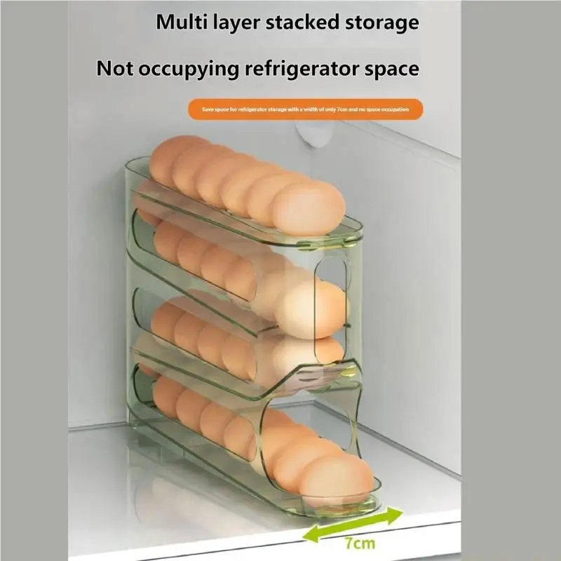 QX2E Durable 4 Layer Ladder Eggs Storage Case Shatterproof For Commercial Kitchen
