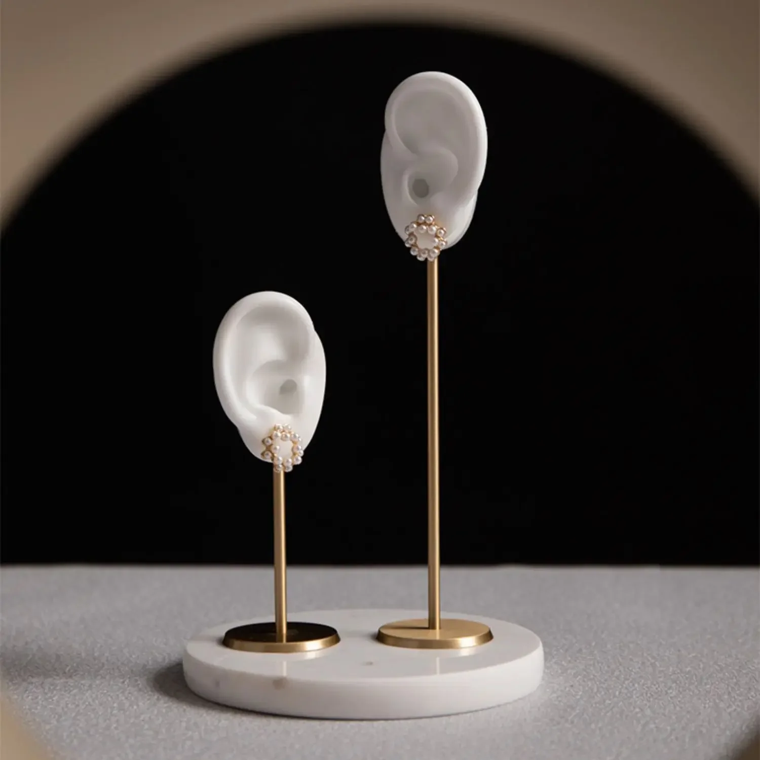 

Ear Shape Jewelry Ear Stud Display Stand Earring Show Rack Desktop Collection Earrings Organizer Shelf