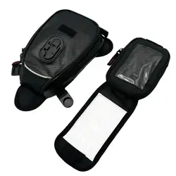 Magnetic Tank Bag Motorcycle Tank Bag With Waterproof Rain Cover Magnet Navigation Saddlebag Strong Magnetic Fixation