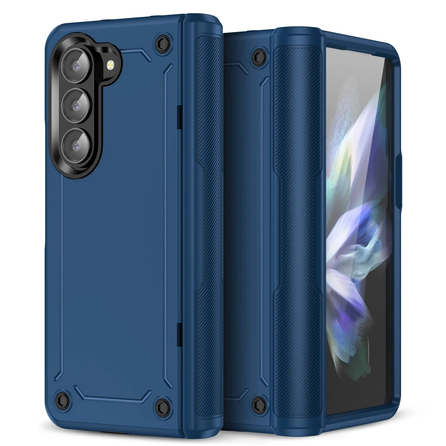 Anti-Falling Phone Bag Armor Case for Samsung Galaxy Z Fold 5 6 fold6 Fold5 Zfold5 5G Hinge Protective Cases