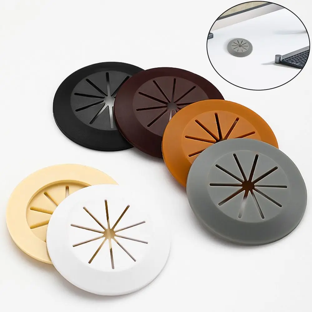 Organizer Wire Hole Cover Portable Buckle Line Tidy Computer Grommet Desk Table Cable Fastener Furniture Hardware
