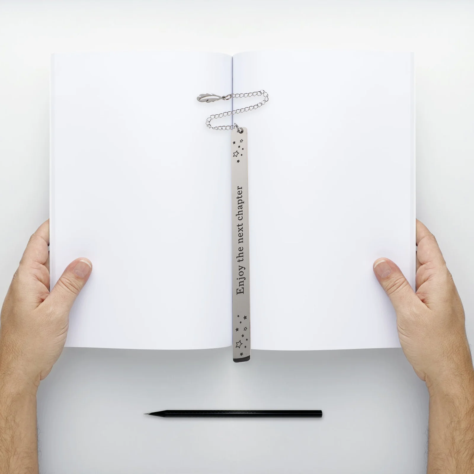 

Inspirational Bookmark Metal Leaf Pendant Design Book Marker for Students Teachers Readers Elegant Gift for Women Men Teens