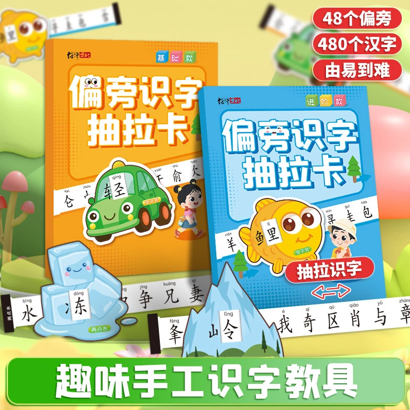 Radical Literacy Card Drawing Early Childhood Education Pictographic Characters Chinese Character Basics