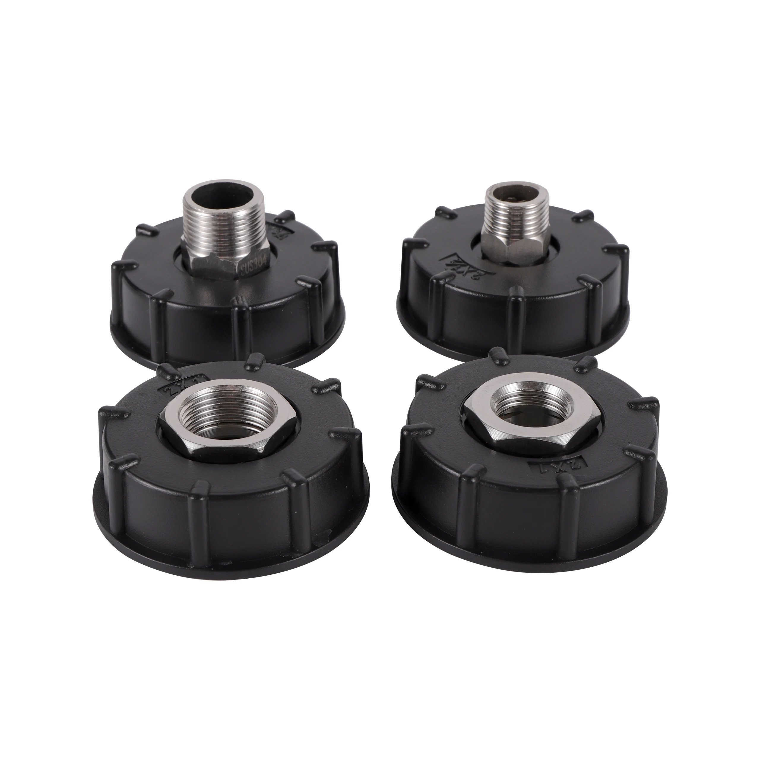 

1Pc 1/2" 3/4" S60x6 Coarse Thread Male Female IBC Tank Adapter Stainless Steel Spout Drain Fitting Aquarium Fittings