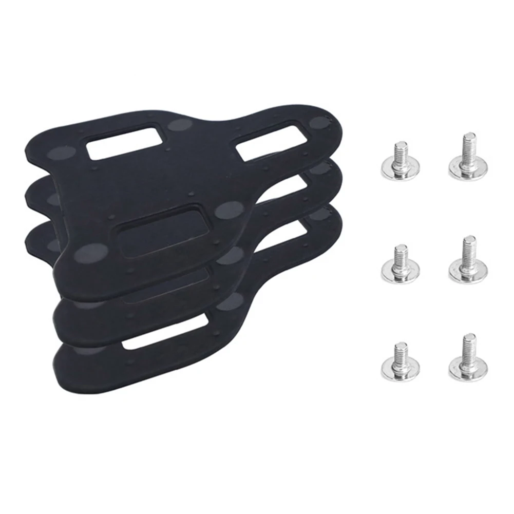 Upgrade Your Bike Accessories Road Bike Lock Shoe Pedal Cleat Gasket Set for Keo 12mm Bicycle Pedals Adapter  3pcs