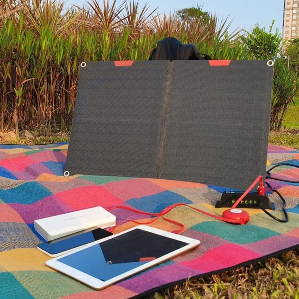 

60W foldable solar panel kit with smart controller for portable power charging on RVs and For outdoor equipment