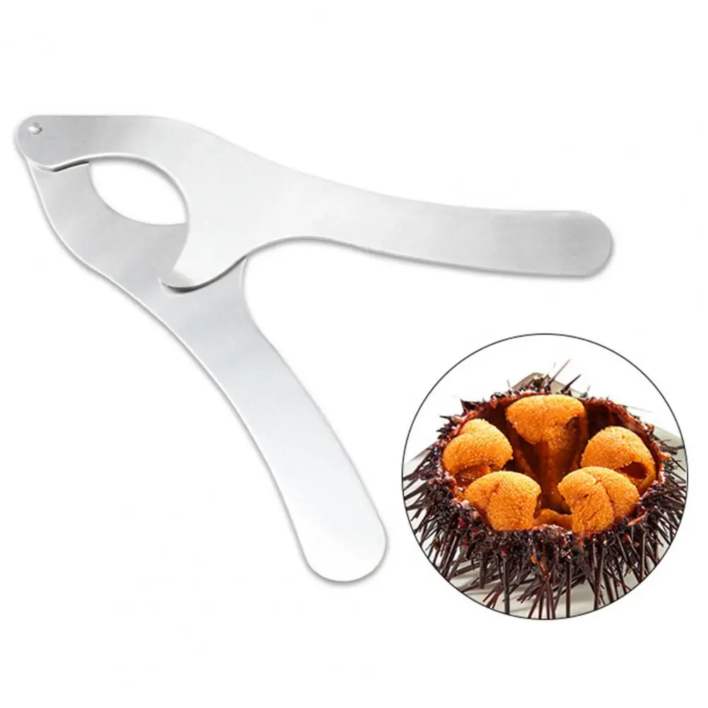 Practical Sea Urchin Shell Breaking Tool Scissor Stainless Steel Effort-saving Heavy Duty Kitchen Restaurant Sea Urchin Cutter