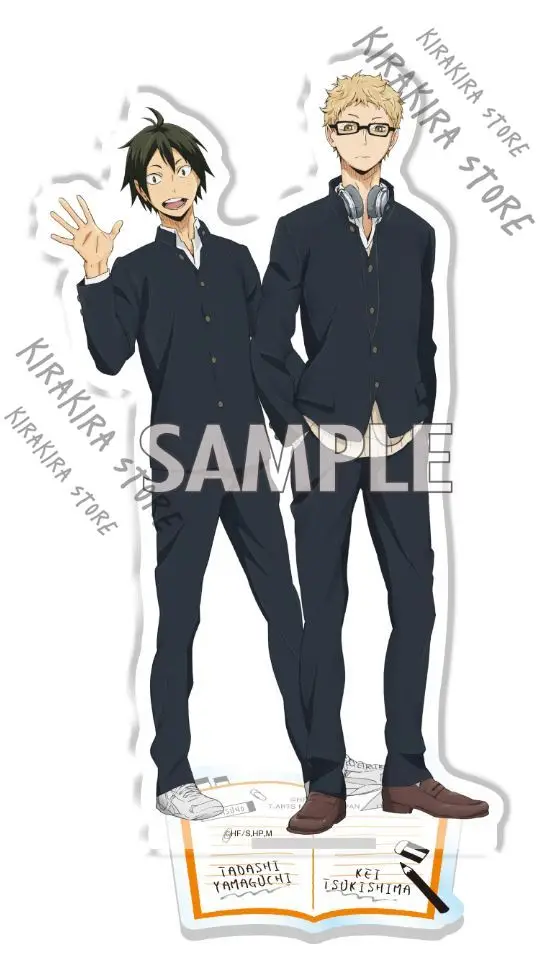 Haikyuu!! Shoyo Hinata Tobio Kageyama Acrilico Stand Figura Decorazione Anime Piastra in piedi Raccogliere ornamenti ufficiali autentici
