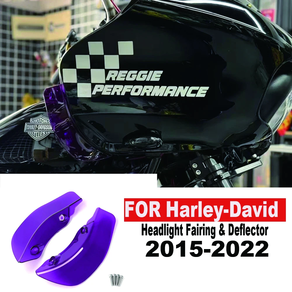 

Для Harley Touring Road Glide Special FLTRX 2015-2022 новые аксессуары для мотоциклов 8 цветов OPT ST обтекатель фар воздушный дефлектор