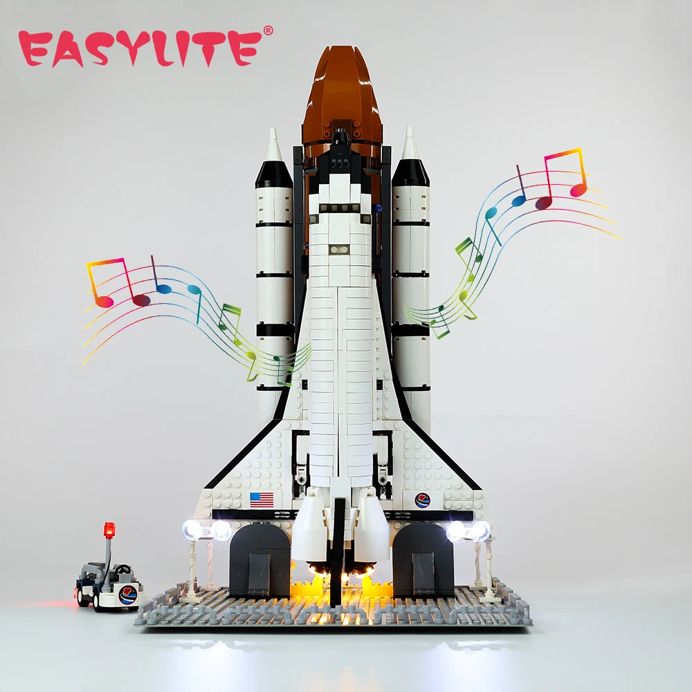 Set di luci a LED EASYLITE per il 10231 interstellare Shuttle Expedition Building Blocks solo Kit di illuminazione No Model