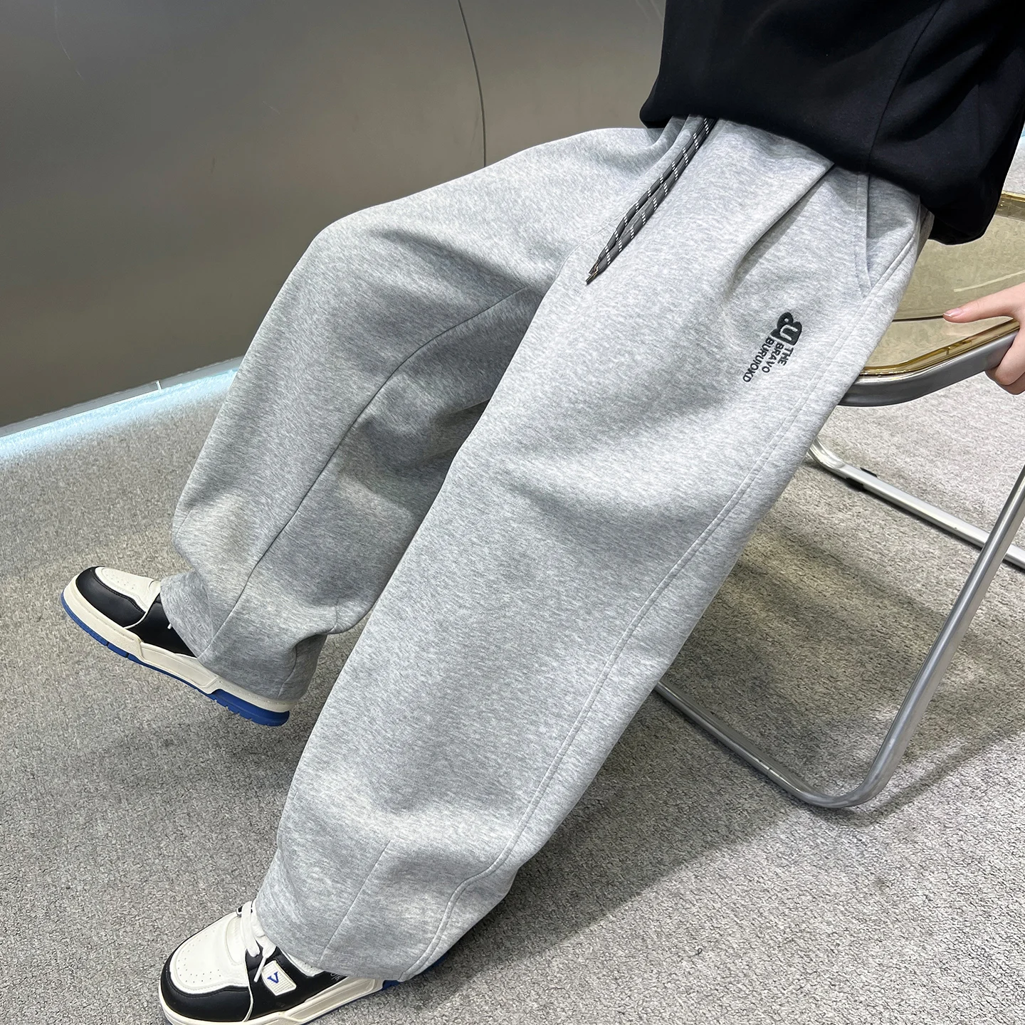 

Autumn New Item Kid Casual Fashion Daily Bottom Ages 4-14Y Boy Long Pants Tween Child Streetwear Trendy Japan Style Sweatpants