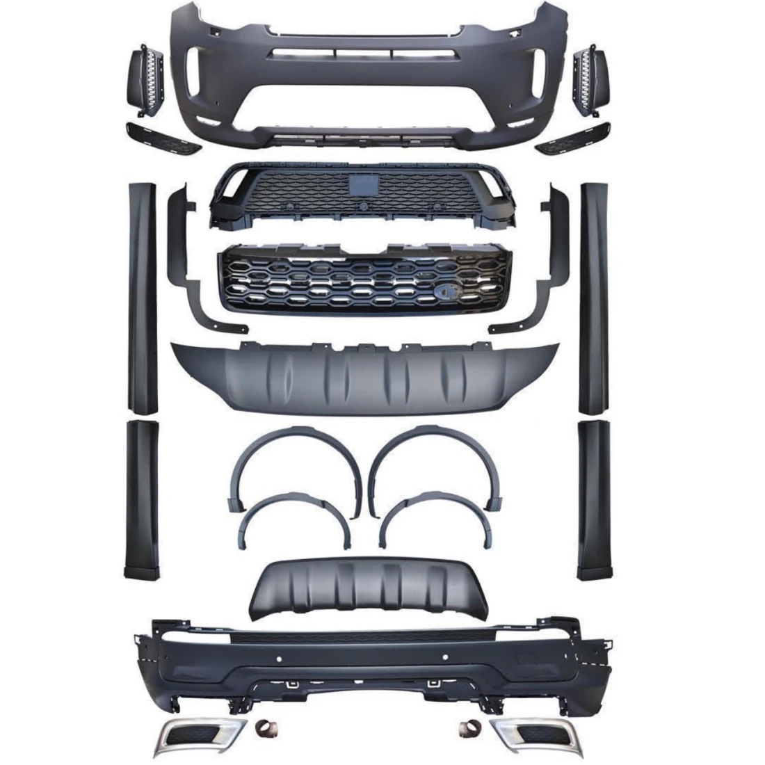

Reli3 Discovery Sport Hot Sale Body Kit Upgrade to Front Rear Bumper Kit 2013-2019 up to 2020